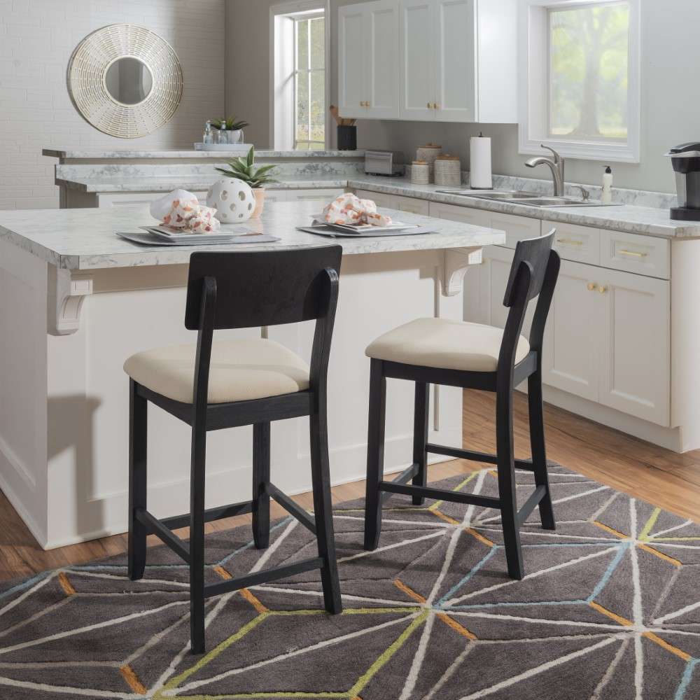 Linon Home Decor - Jorissen Counter Stool Dark Charcoal - JN101BWSH01U veiw 4