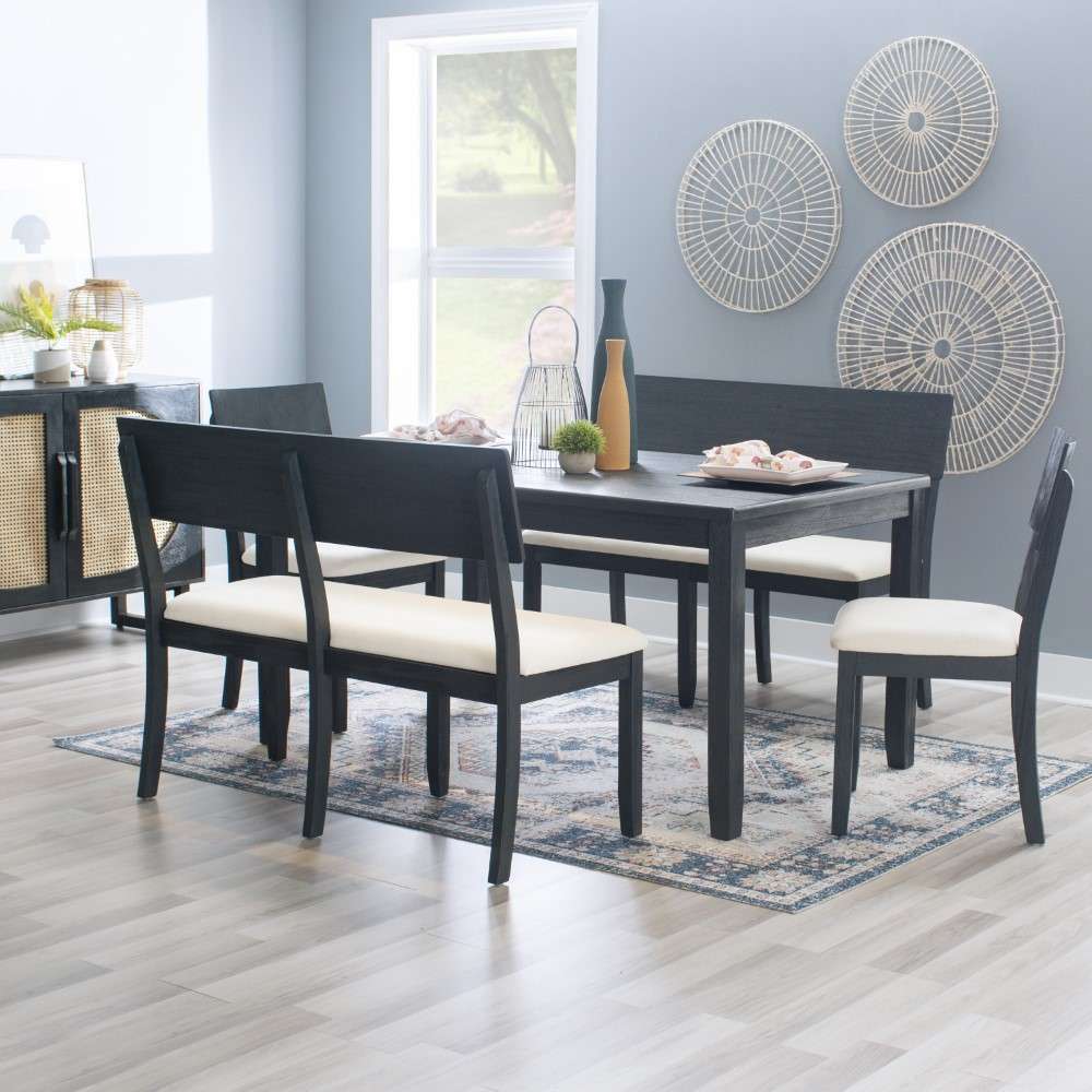 Linon Home Decor - Jorissen Dining Table Dark Charcoal - JN470BWSH01U veiw 5