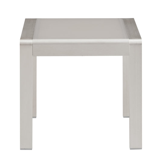 Linon Home Decor - Karah Outdoor Anodized Grey Side Table - ODNH16GRYST01U view 2
