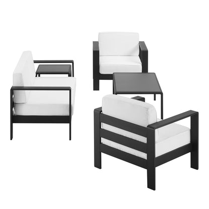 Linon Home Decor - Karah Outdoor Black 2 Seater 5PC Set - ODNH16BLK2STRPC5 view 3