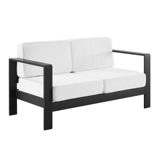 Linon Home Decor - Karah Outdoor Black 2 Seater Sofa - ODNH16BLK2SFA01U view 1