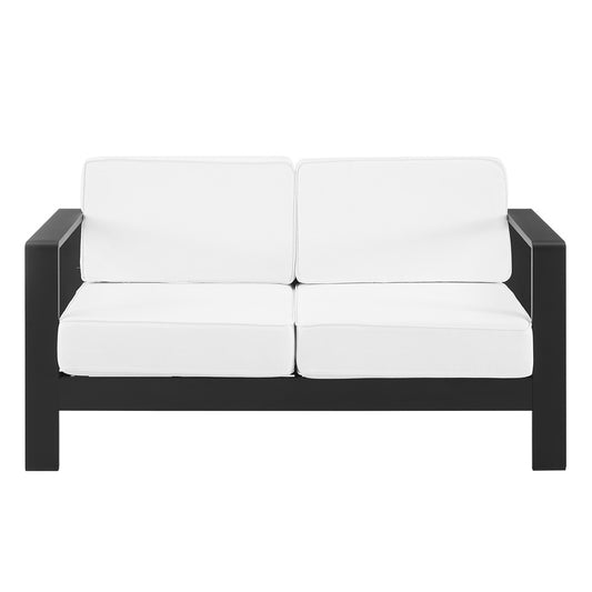 Linon Home Decor - Karah Outdoor Black 2 Seater Sofa - ODNH16BLK2SFA01U view 2