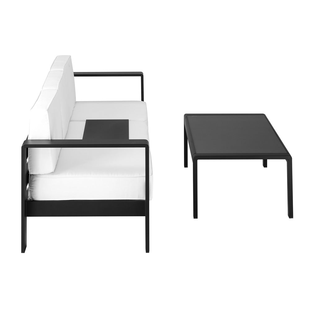 Linon Home Decor - Karah Outdoor Black 3 Seater 2PC Set - ODNH16BLK3STRCTPC2 view 3