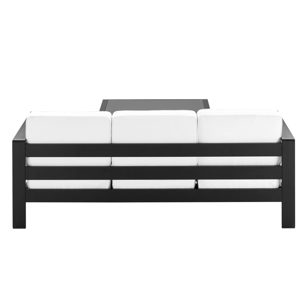 Linon Home Decor - Karah Outdoor Black 3 Seater 2PC Set - ODNH16BLK3STRCTPC2 view 5