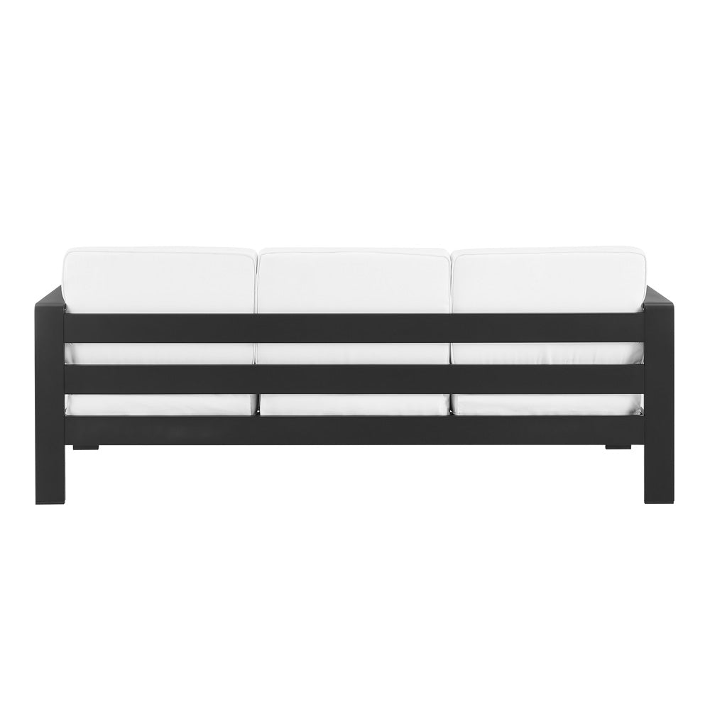 Linon Home Decor - Karah Outdoor Black 3 Seater Sofa - ODNH16BLK3SFA01U view 4
