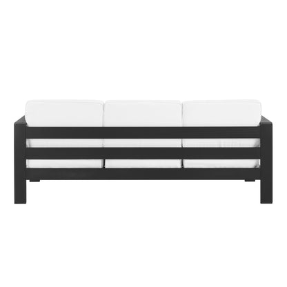 Linon Home Decor - Karah Outdoor Black 3 Seater Sofa - ODNH16BLK3SFA01U view 4