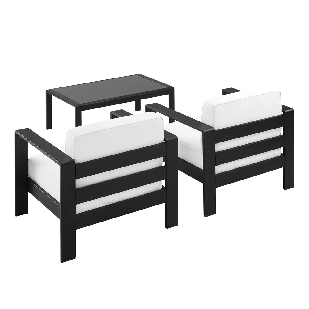 Linon Home Decor - Karah Outdoor Black 3PC Set - ODNH16BLKCHCTPC3 view 4