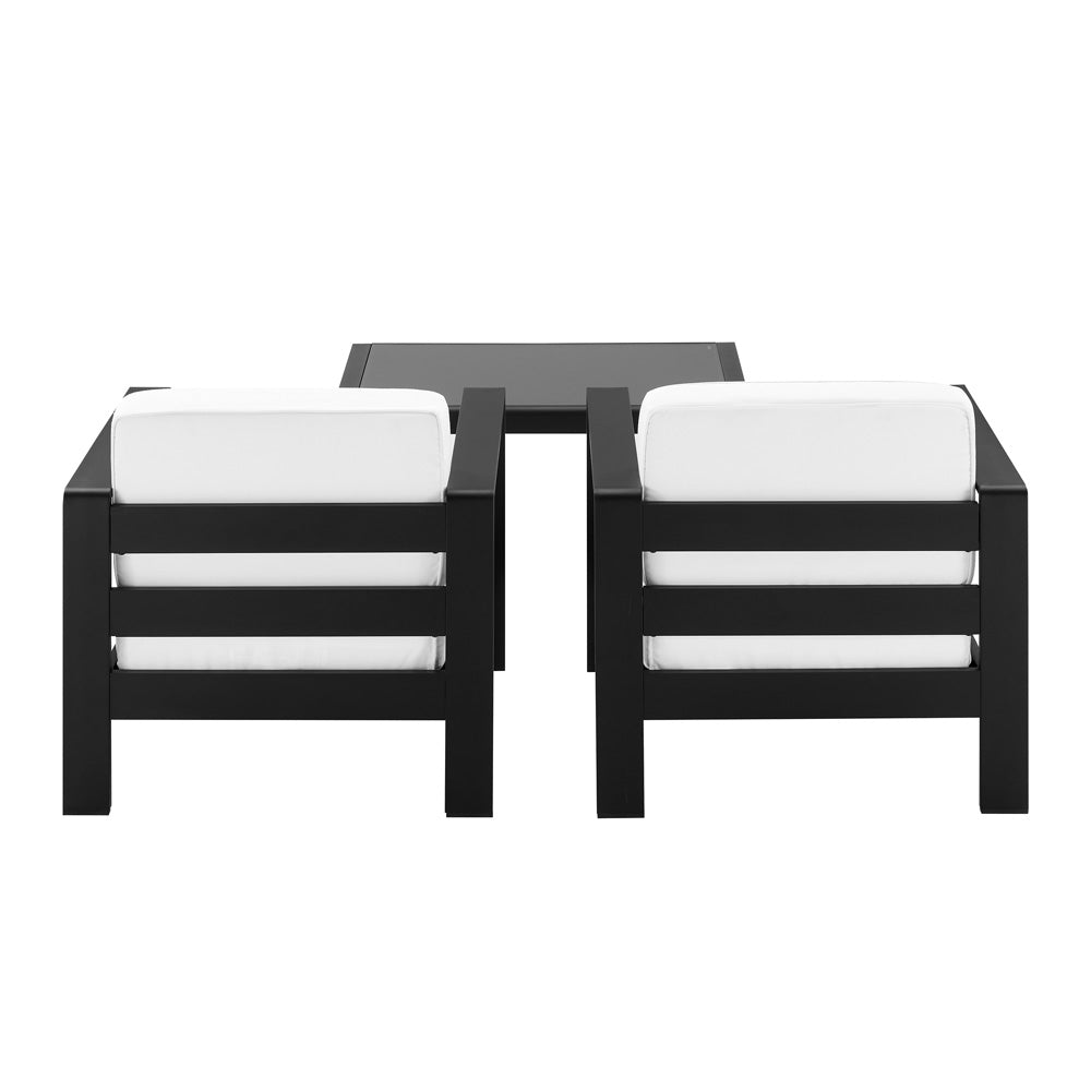 Linon Home Decor - Karah Outdoor Black 3PC Set - ODNH16BLKCHCTPC3 view 5