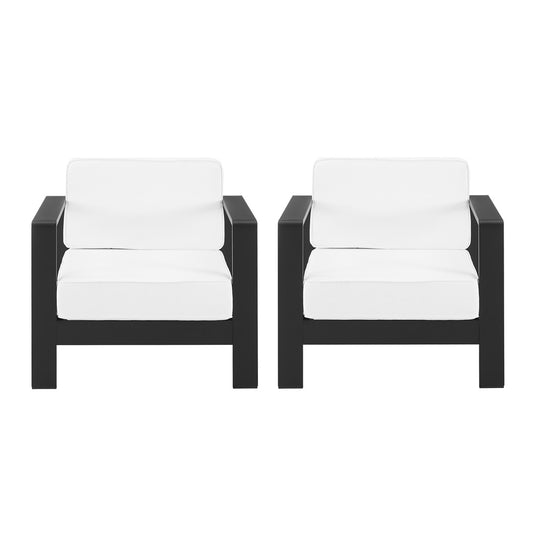 Linon Home Decor - Karah Outdoor Black Chair Set of 2 - ODNH16BLKCHR02U view 2
