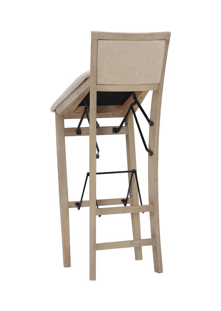 Linon Home Decor - Keira Pad Back Folding Bar Stool Grey Wash - FD39GWASH01U veiw 7