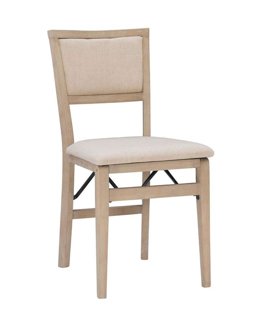 Linon Home Decor - Keira Pad Back Folding Chairs Grey Wash (Set of 2) - FD31GWASH02ASU veiw 1