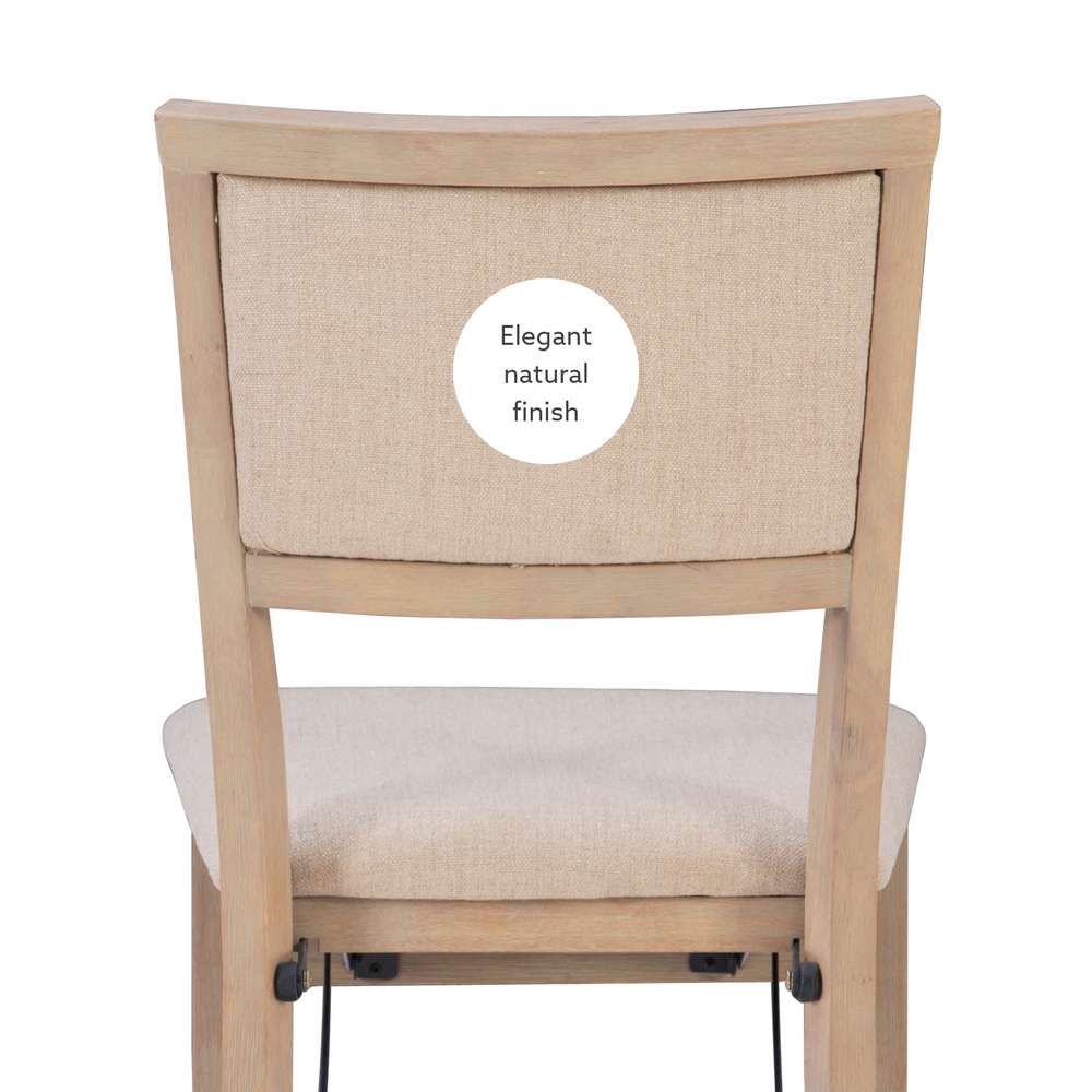 Linon Home Decor - Keira Pad Back Folding Chairs Grey Wash (Set of 2) - FD31GWASH02ASU veiw 3