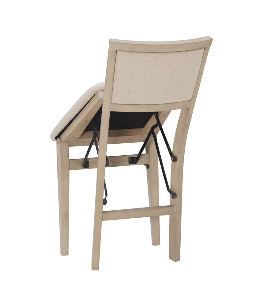 Linon Home Decor - Keira Pad Back Folding Chairs Grey Wash (Set of 2) - FD31GWASH02ASU veiw 7