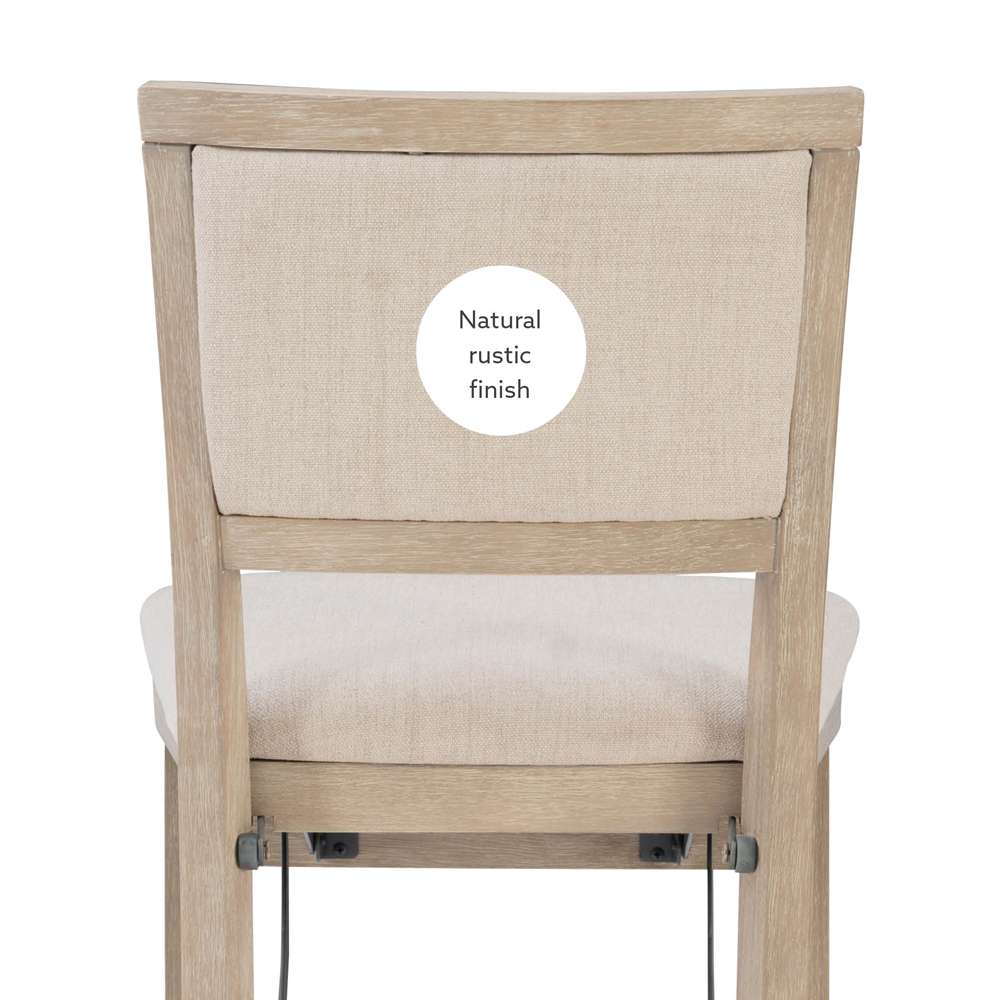 Linon Home Decor - Keira Pad Back Folding Counter Stool Grey Wash - FD38GWASH01U_LIN veiw 3