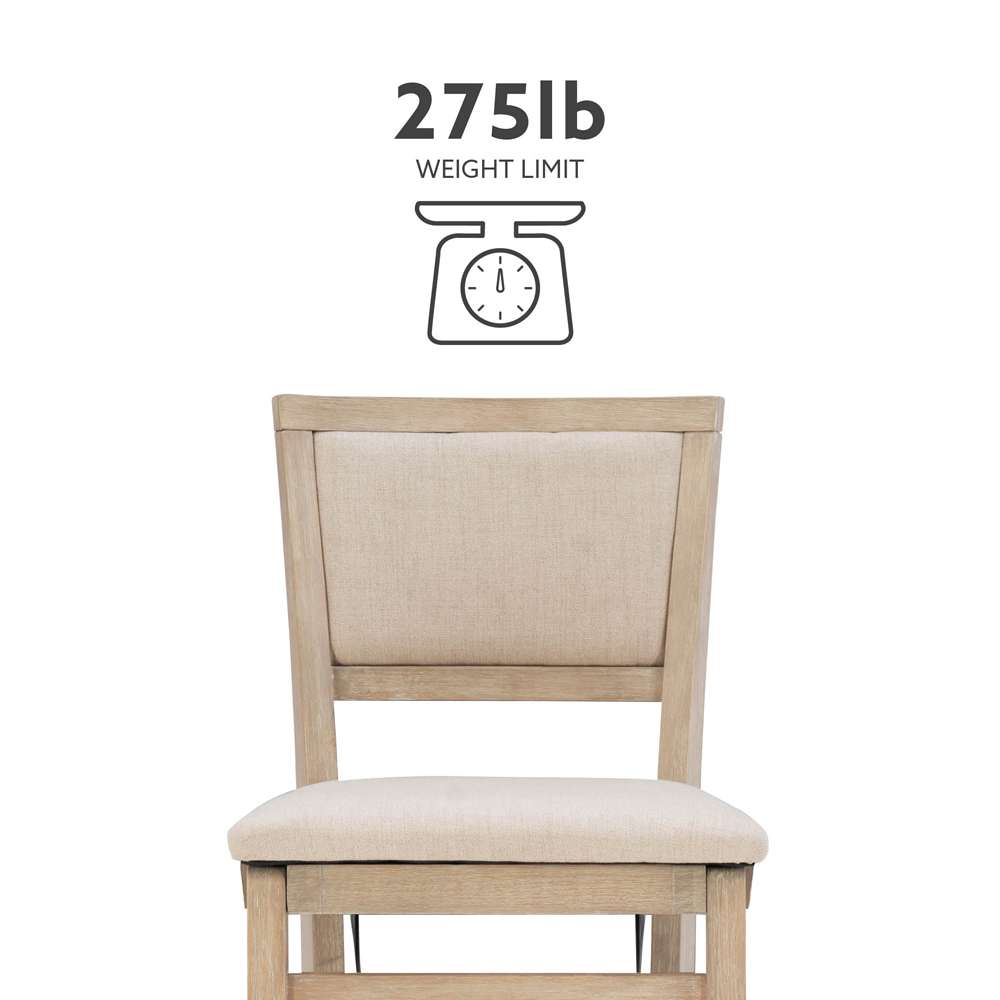 Linon Home Decor - Keira Pad Back Folding Counter Stool Grey Wash - FD38GWASH01U_LIN veiw 5