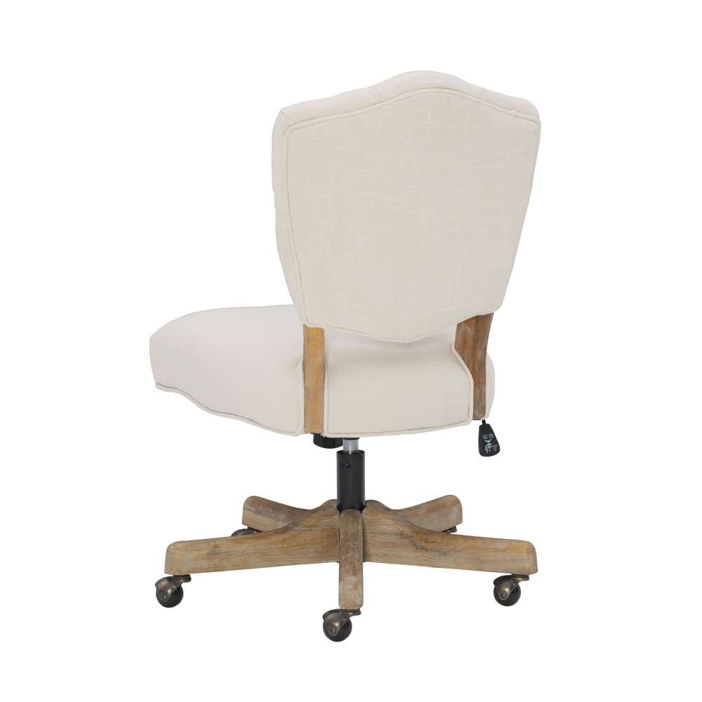 Linon Home Decor - Kelsey Office Chair, Natural - OC055WHT01U veiw 4