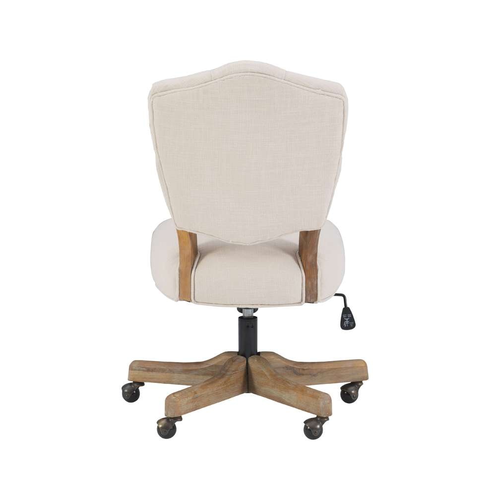 Linon Home Decor - Kelsey Office Chair, Natural - OC055WHT01U veiw 5