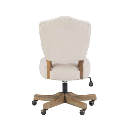 Linon Home Decor - Kelsey Office Chair, Natural - OC055WHT01U veiw 5