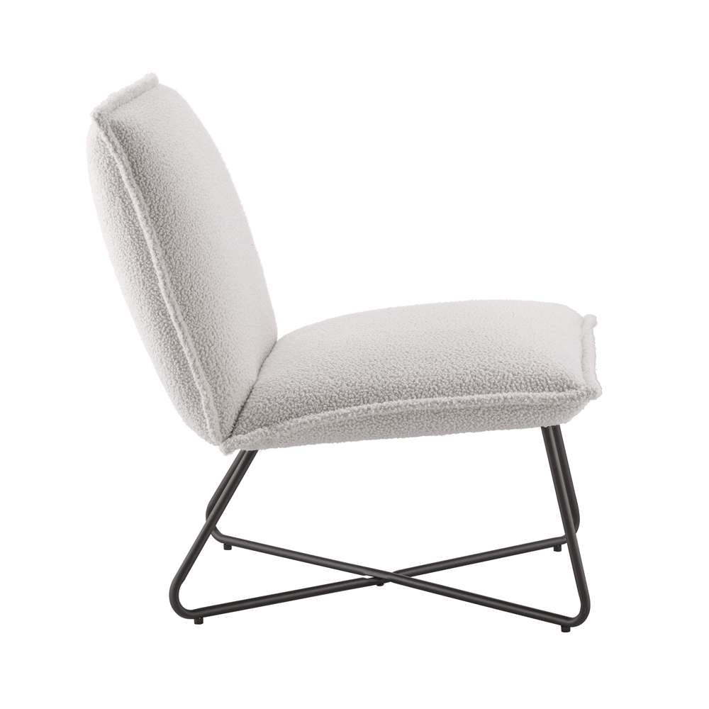 Linon Home Decor - Kelvin Chair Sherpa - CH144SHER01U veiw 3