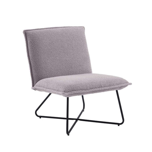 Linon Home Decor - Kelvin Sherpa Grey Chair - CH144GRYSH01U veiw 1