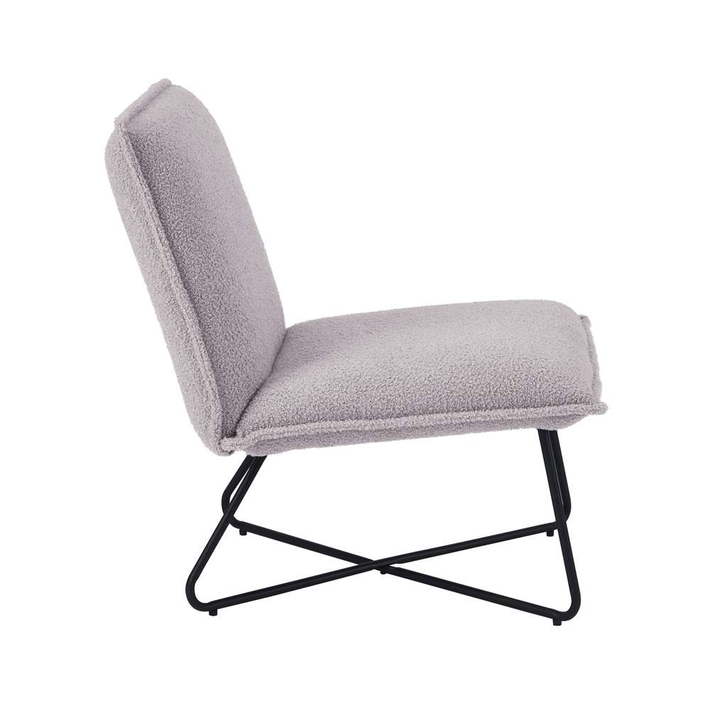 Linon Home Decor - Kelvin Sherpa Grey Chair - CH144GRYSH01U veiw 3