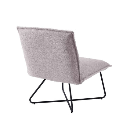 Linon Home Decor - Kelvin Sherpa Grey Chair - CH144GRYSH01U veiw 4