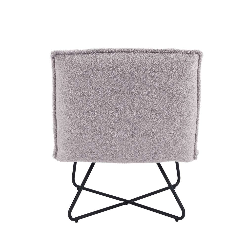 Linon Home Decor - Kelvin Sherpa Grey Chair - CH144GRYSH01U veiw 5