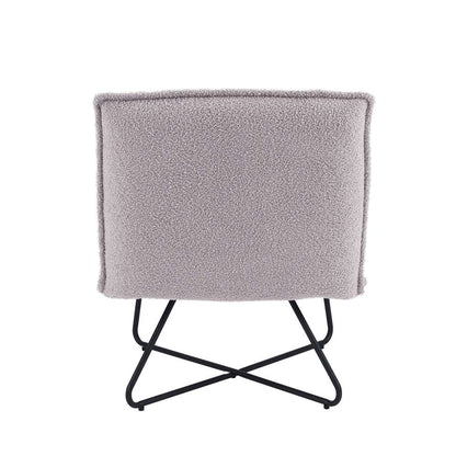Linon Home Decor - Kelvin Sherpa Grey Chair - CH144GRYSH01U veiw 5
