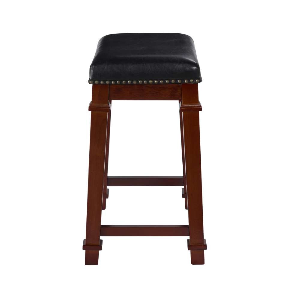 Linon Home Decor - Kennedy Backless Pu Counter Stool  - 558121DKCHY01U veiw 1