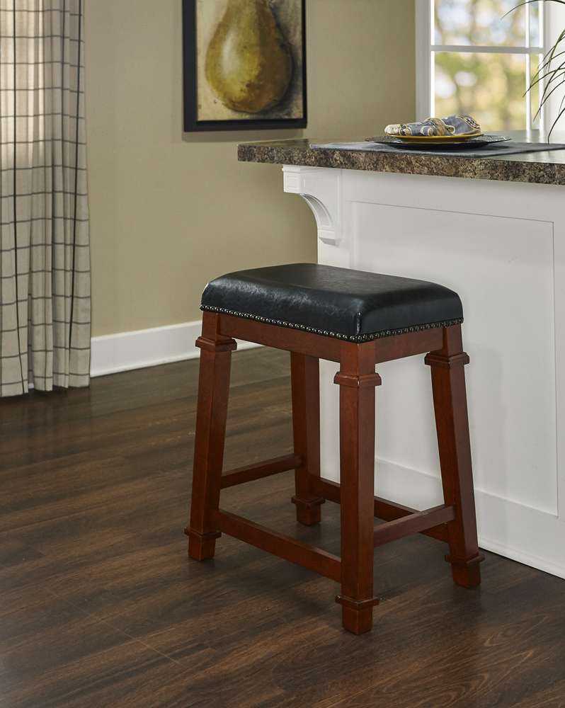 Linon Home Decor - Kennedy Backless Pu Counter Stool  - 558121DKCHY01U veiw 5