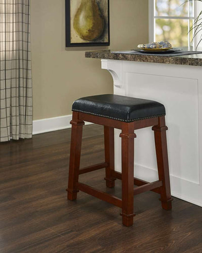 Linon Home Decor - Kennedy Backless Pu Counter Stool  - 558121DKCHY01U veiw 5
