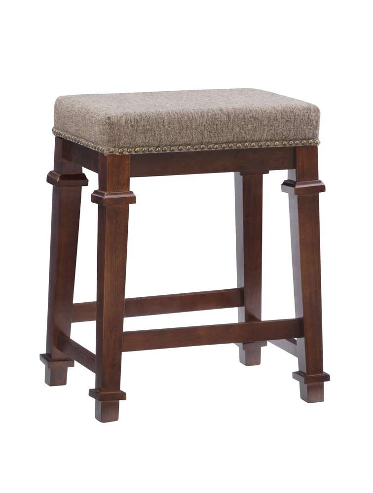 Linon Home Decor - Kennedy Backless Tweed Counter Stool - 558121TWD01U veiw 1