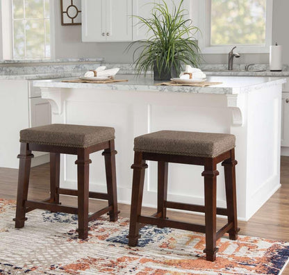 Linon Home Decor - Kennedy Backless Tweed Counter Stool - 558121TWD01U veiw 5