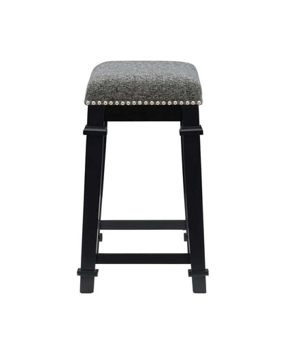 Linon Home Decor - Kennedy Black And White Tweed Backless Counter Stool - CS092BLK01U veiw 3