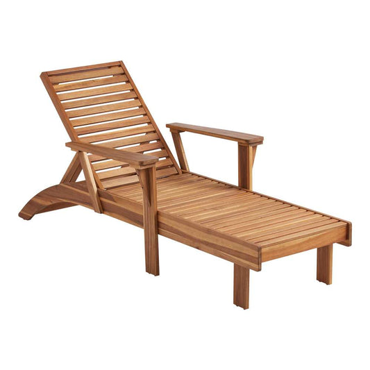 Linon Home Decor - Kessler Outdoor Chaise, Natural - ODCP398NAT01U veiw 1