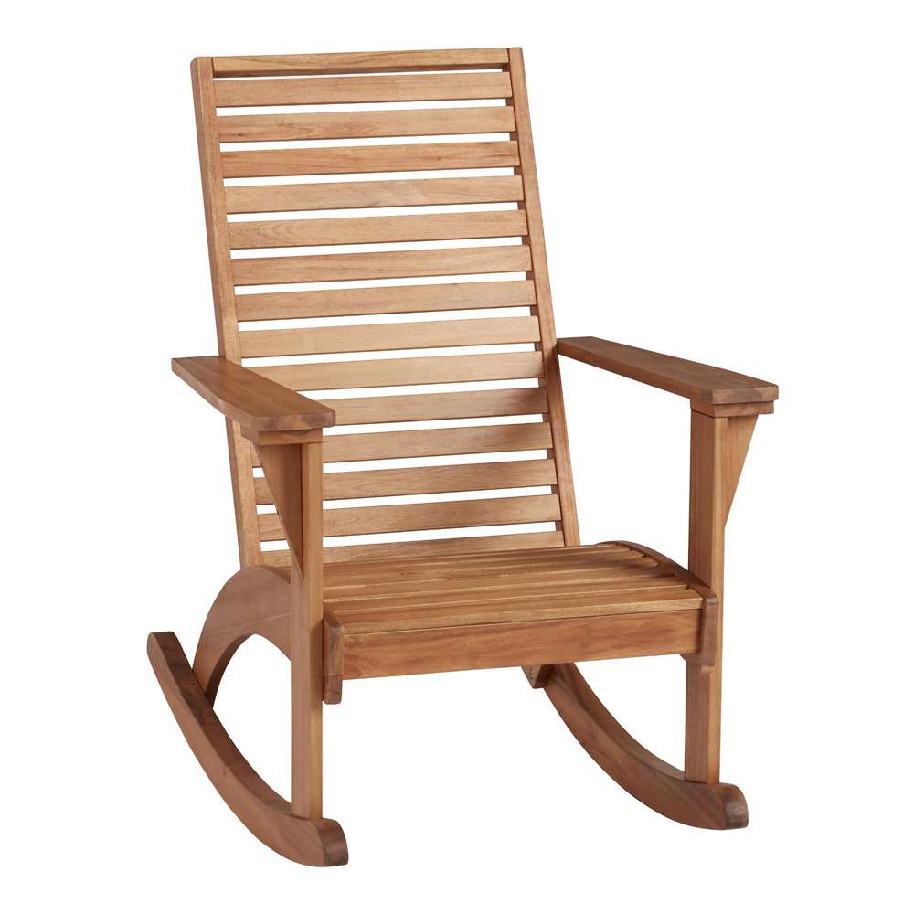 Linon Home Decor - Kessler Outdoor Rocking Chair, Natural - ODCP397NAT01U veiw 1