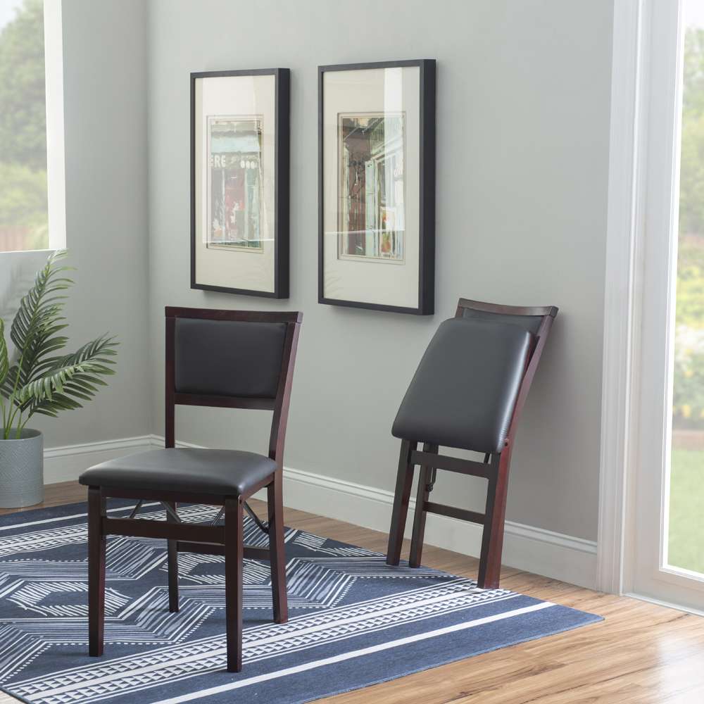 Linon Home Decor - Kiera 18 In Pad Back Folding Chair (Set of 2) - 01821ESP-02-AS-U veiw 7