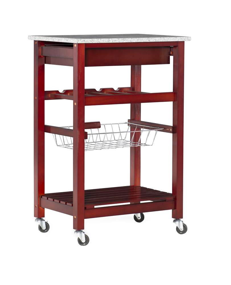 Linon Home Decor - Kitchen Island Granite Top - 44037WENGE-01-KD-U veiw 3