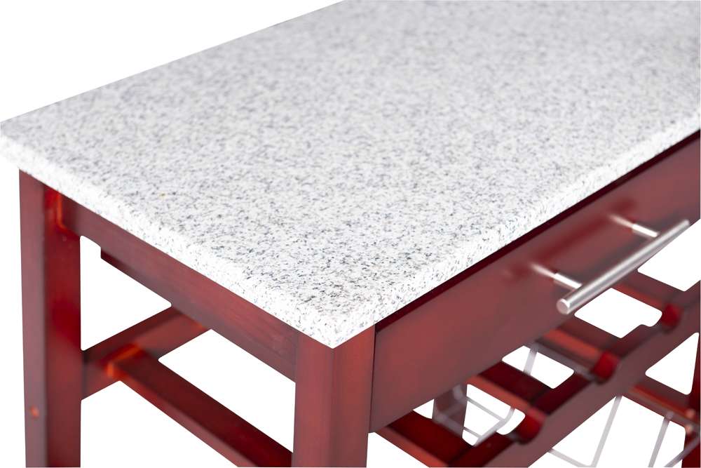 Linon Home Decor - Kitchen Island Granite Top - 44037WENGE-01-KD-U veiw 5