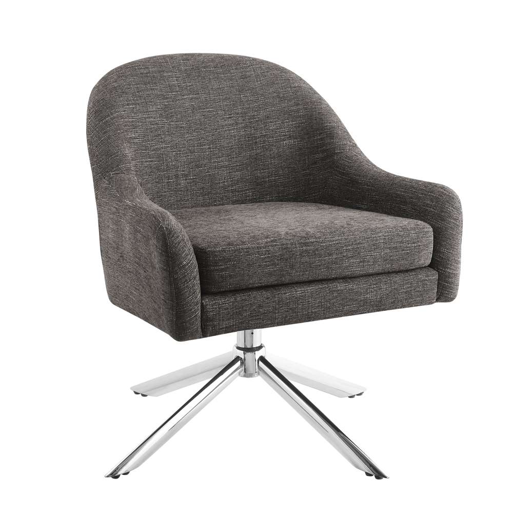 Linon Home Decor - Lachlan Granite Swivel Accent Chair - CH290GRAN01U veiw 1