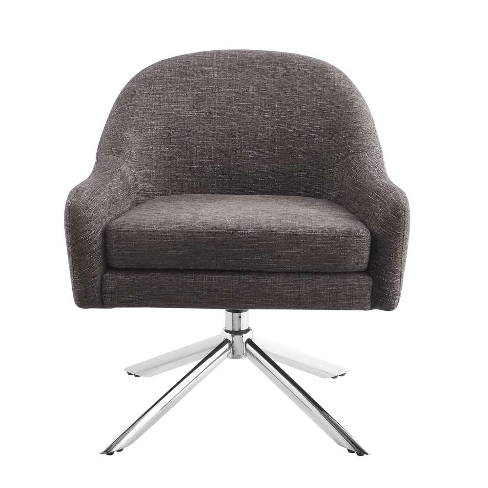 Linon Home Decor - Lachlan Granite Swivel Accent Chair - CH290GRAN01U veiw 2