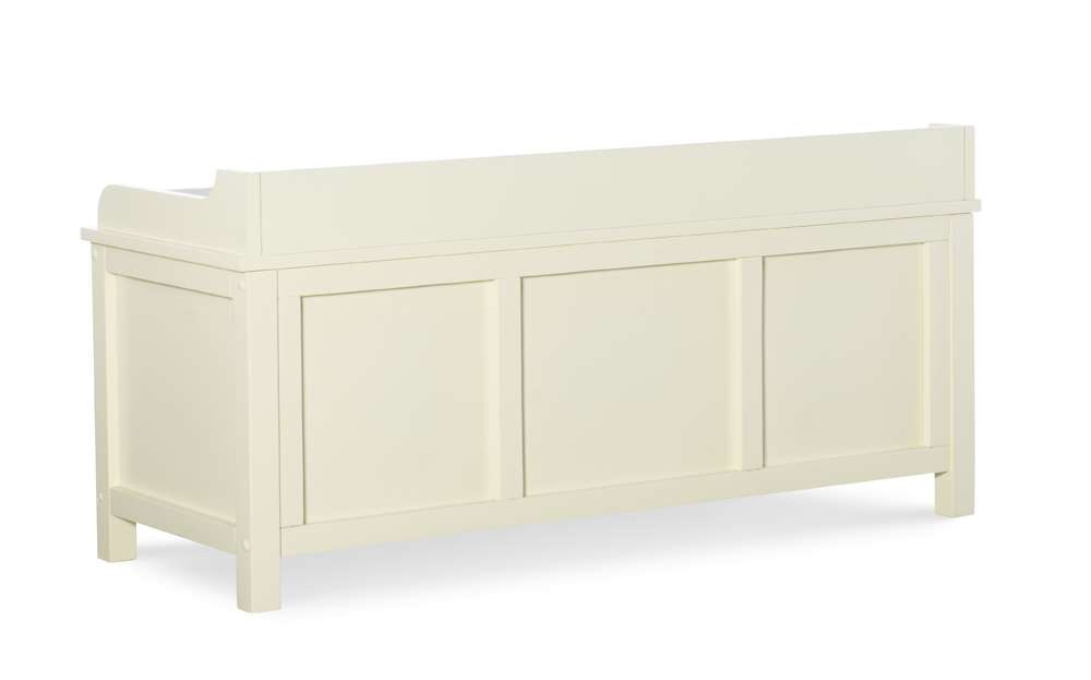 Linon Home Decor - Lakeville White Storage Bench - 840212WHT01U veiw 4