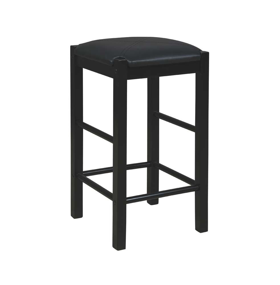 Linon Home Decor - Lancer Backless Counter Stools, Black (Set of 2) - CS252BLK02U veiw 1