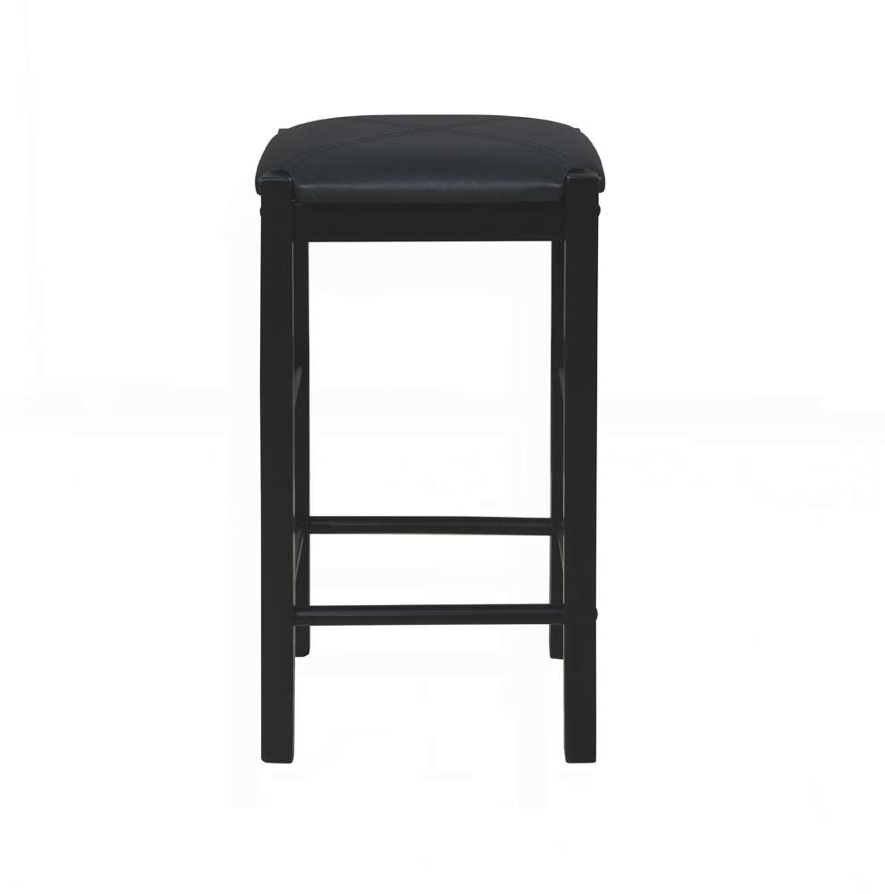 Linon Home Decor - Lancer Backless Counter Stools, Black (Set of 2) - CS252BLK02U veiw 3