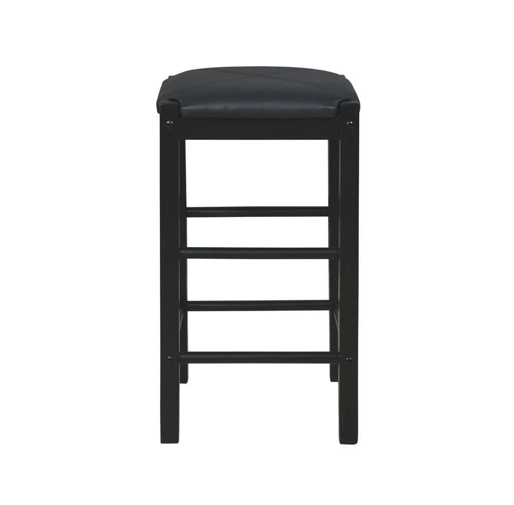 Linon Home Decor - Lancer Backless Counter Stools, Black (Set of 2) - CS252BLK02U veiw 4
