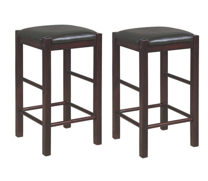 Linon Home Decor - Lancer Backless Counter Stools, Espresso (Set of 2) - CS252ESP02U veiw 2