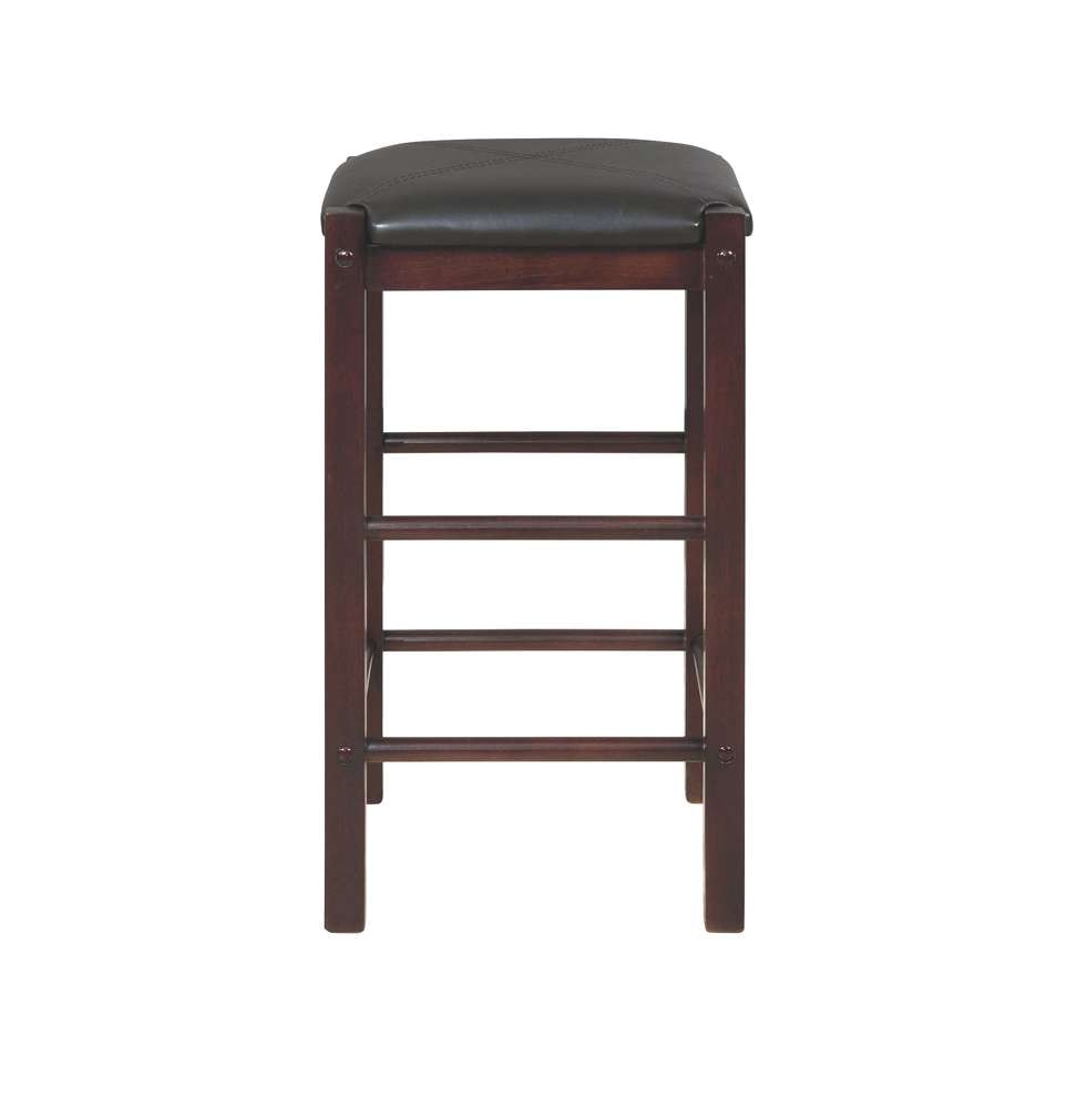 Linon Home Decor - Lancer Backless Counter Stools, Espresso (Set of 2) - CS252ESP02U veiw 4