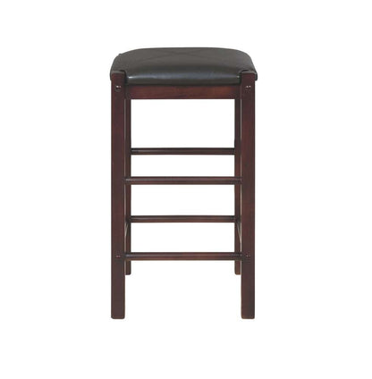 Linon Home Decor - Lancer Backless Counter Stools, Espresso (Set of 2) - CS252ESP02U veiw 4