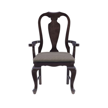 Linon Home Decor - Lange Brown Arm Chair Uph Seat - CH311BRN01ASU veiw 2