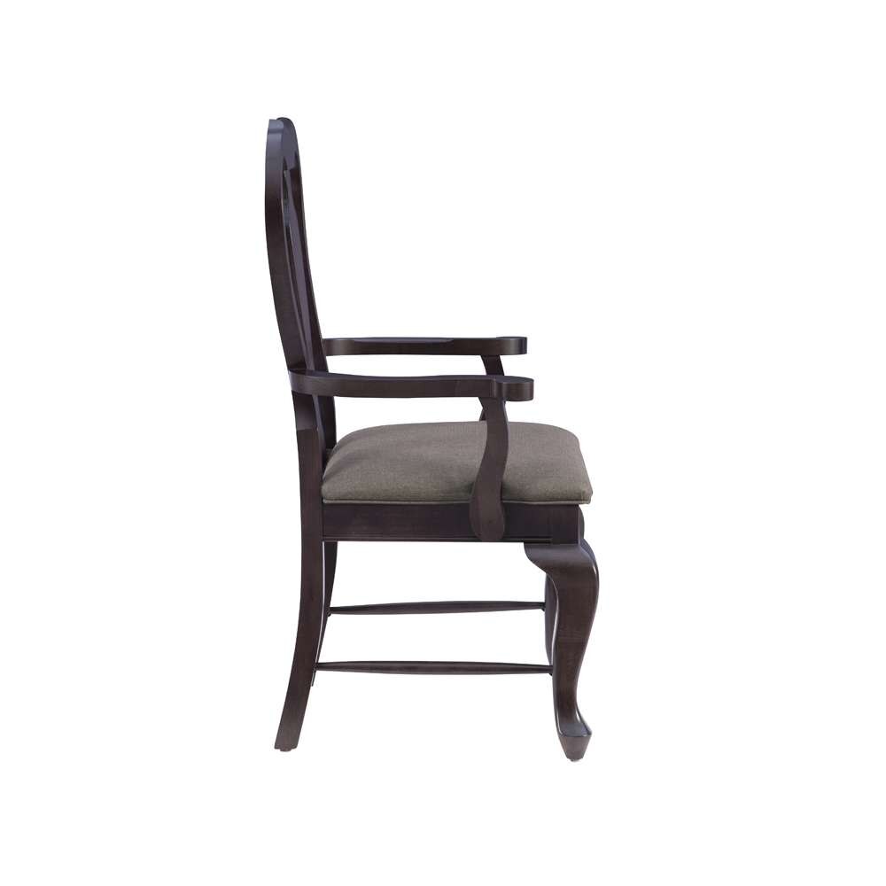 Linon Home Decor - Lange Brown Arm Chair Uph Seat - CH311BRN01ASU veiw 3
